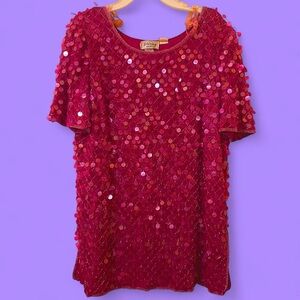 Pink Sequin Dress